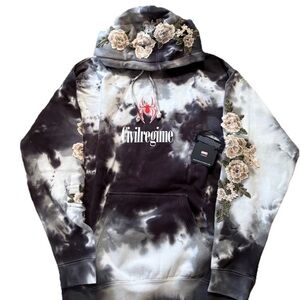 Civil Regime x Marvel Spider-man collab “rose embroidered” Hoodie